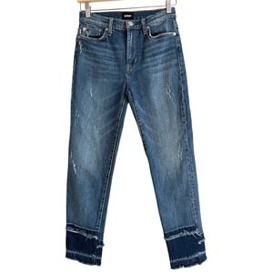 Hudson Zoeey Double-Hem Straight Crop High Rise Denim Jeans Women's‎ Size 26